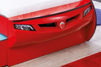 CARBED Кровать-машина Coupe с выдвижной кроватью Red 20.03.1306.00 в Венгерово - vengerovo.mebel54.com | фото