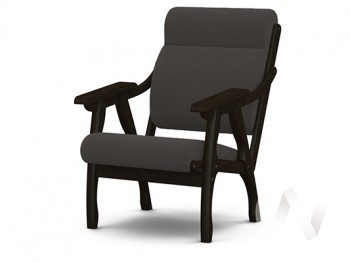 Кресло Вега-10 (венге лак/ULTRA GRAFIT) в Венгерово - vengerovo.mebel54.com | фото