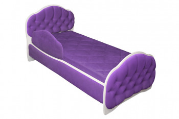 Кровать 170 Гармония 32 Фиолетовый (мягкий бортик) в Венгерово - vengerovo.mebel54.com | фото