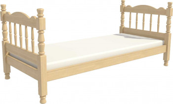 Кровать одинарная Аленка из массива сосны 800*1890 Сосна в Венгерово - vengerovo.mebel54.com | фото