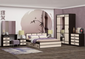 Модульная спальня Сакура в Венгерово - vengerovo.mebel54.com | фото