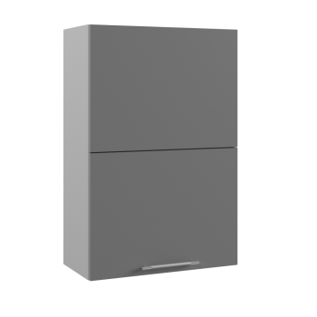 Ройс ПГПМ 600 Шкаф верхний Blum Aventos HF (Графит софт/корпус Серый) в Венгерово - vengerovo.mebel54.com | фото