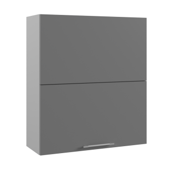 Ройс ВПГПМ 800 Шкаф верхний высокий Blum Aventos HF (Графит софт/корпус Серый) в Венгерово - vengerovo.mebel54.com | фото