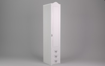 Шкаф угловой Бэлла с ящиками (Выбеленное дерево/Белый) в Венгерово - vengerovo.mebel54.com | фото